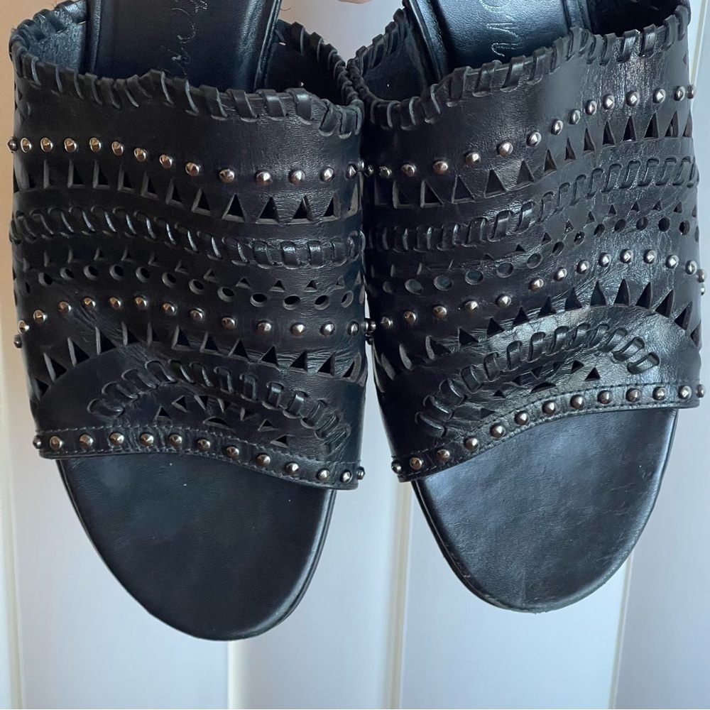 Brighton Neo Mule Leather Sandals Black Size 9.5 - Picture 14 of 16